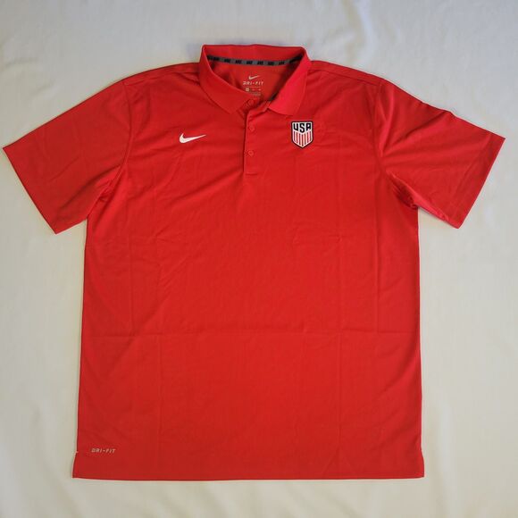 Nike Other - Mens XL Nike Dri-Fit Olympics Team USA Red Varsity Polo Shirt Basketball Soccer
